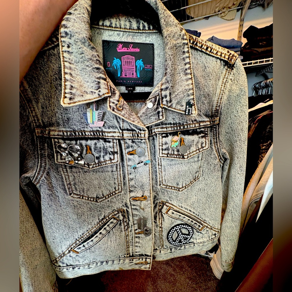Like New, barely worn Marc Jacobs Denim Jacket. Retro. Excellent condition.